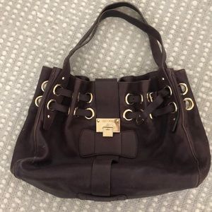 Authentic jimmy choo brown leather Ramona rikki